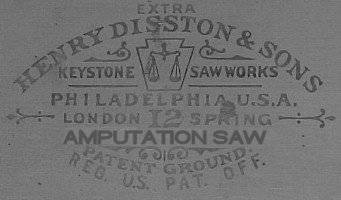 old amputation saw etch