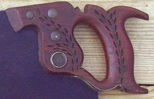 Disston "Harvey Peace" model saw handle